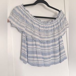 Off shoulder crop top